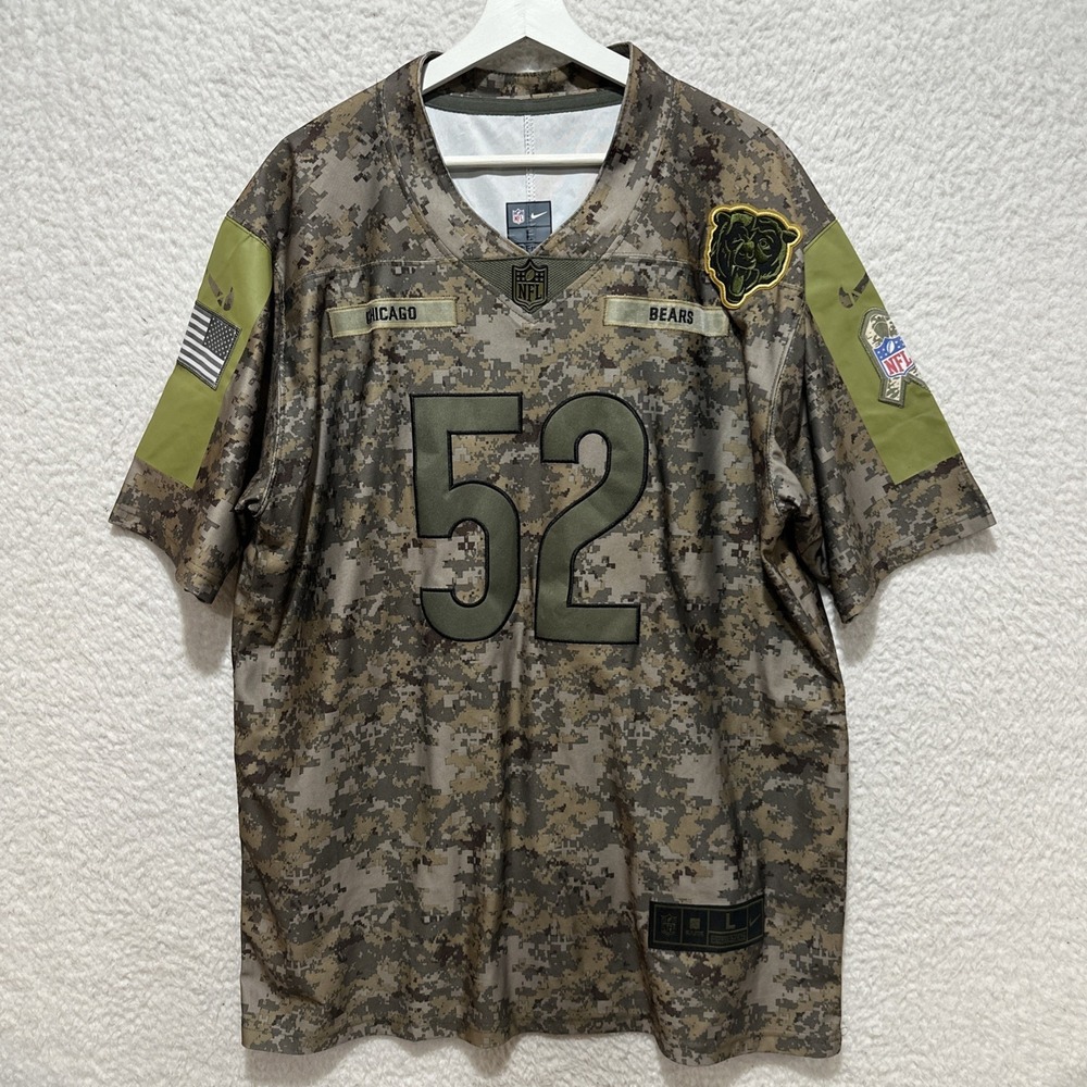 Nike Chicago Bears Salute To Service #52 Camo Jersey Size L‎